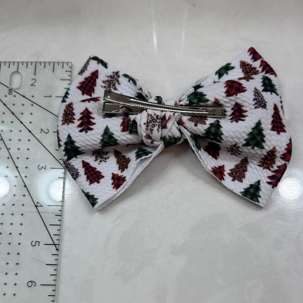 Leopard, Pumpkin, Christmas, and Orange Handcrafted Bow Set - Picture 3 of 9